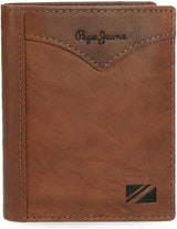 Pepe Jeans Jack Verticale Portemonnee met Portemonnee, One Size Herenportemonnee Naty Shop Bruin
