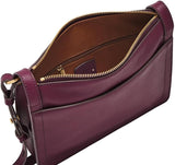 Fossil Taryn crossover bodybag voor dames, paarse tassen dames Naty Shop