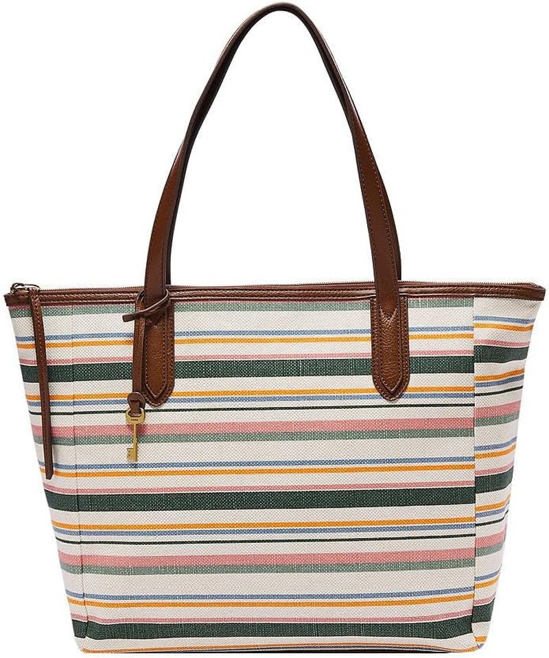 Dames Fossil Williamson Bag Damestassen Naty Shop Bruin en strepen