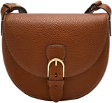 Fossil Everleigh handtas van leer of katoen voor damestassen Dames Naty Shop Ash Brown