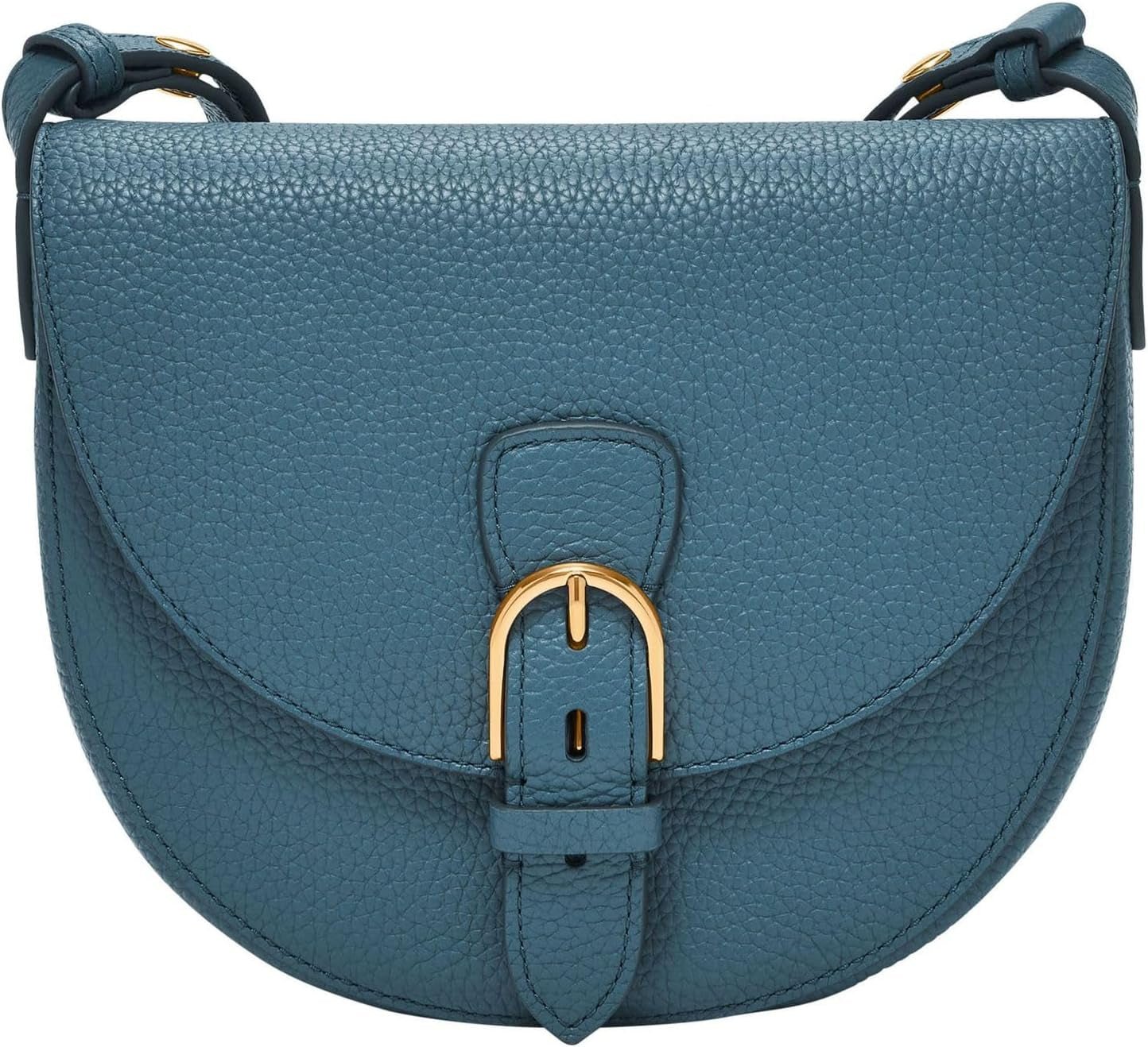 Fossil Everleigh handtas van leer of katoen voor damestassen Dames Naty Shop Steel Blue