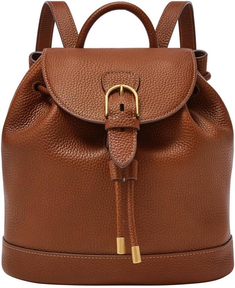 Fossil Everleigh leren of katoenen handtas voor dames Damestassen Naty Shop Coffee Brown