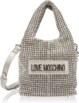 Love Moschino Dameshandtas Jc4044pp1h, 26X14X14 Damestassen Naty Shop Argento