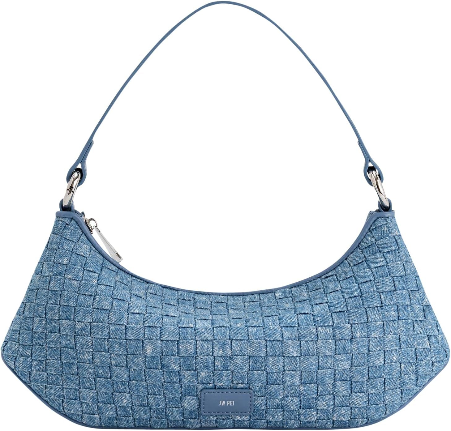 Damesschoudertas JW PEI Lily Bags Dames Naty Shop Blauwe denimstof
