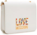 Love Moschino damesschoudertas, witte schoudertas, witte Naty Shop damestassen