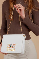 Love Moschino damesschoudertas, witte schoudertas, witte Naty Shop damestassen