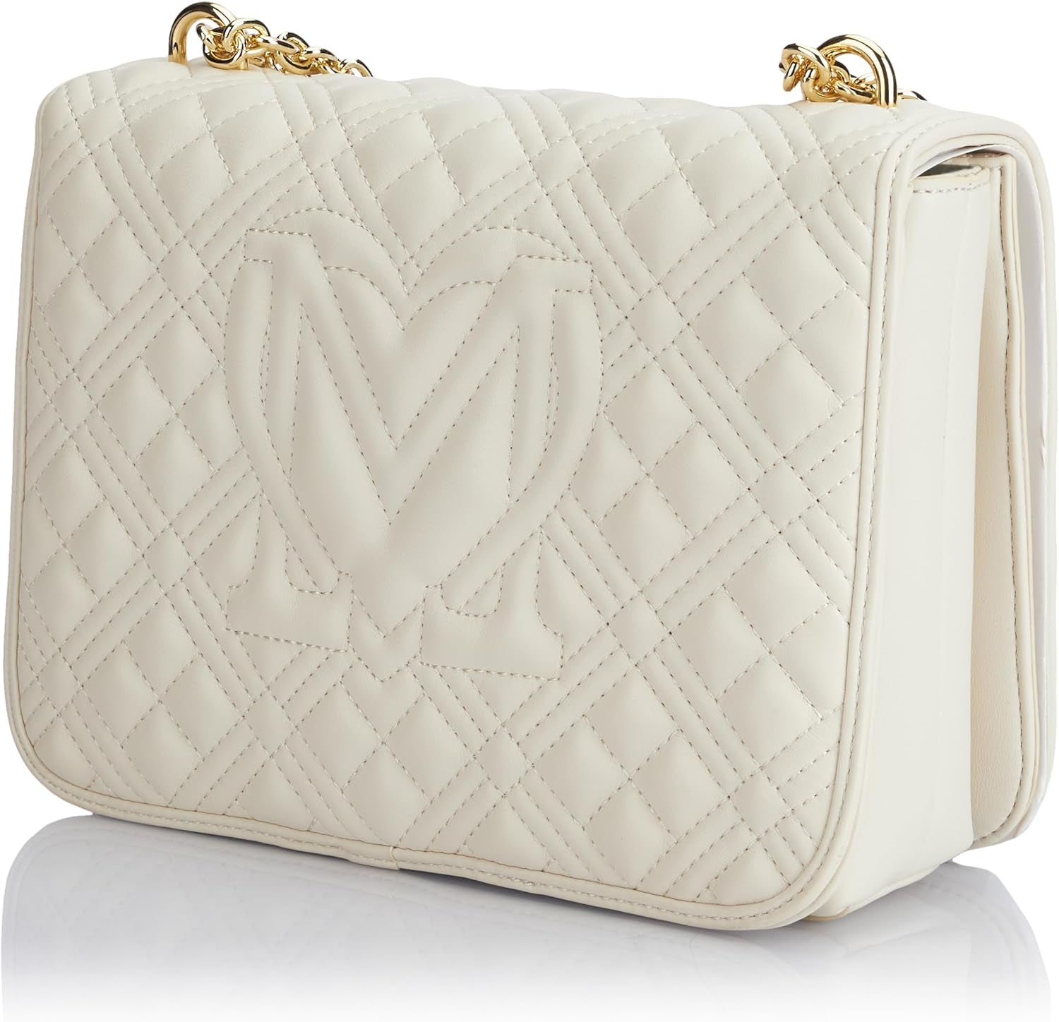 Love Moschino damesschoudertas, witte Naty Shop damestassen