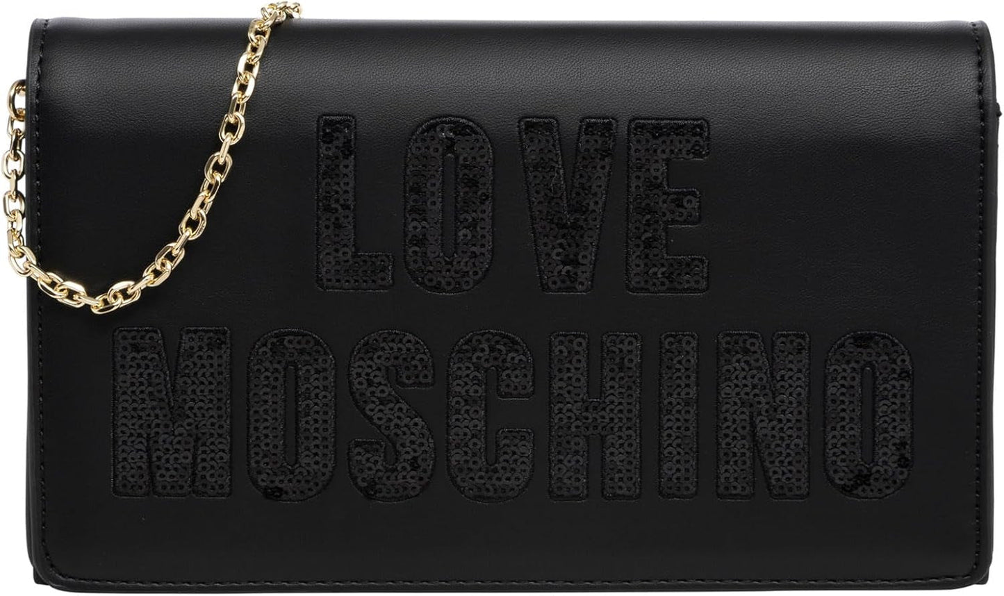 Love Moschino damesschoudertas, zwarte schoudertas, zwarte damestassen Naty Shop standaardtitel