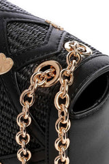 Love Moschino damesschoudertas, zwarte schoudertas, zwarte damestassen Naty Shop