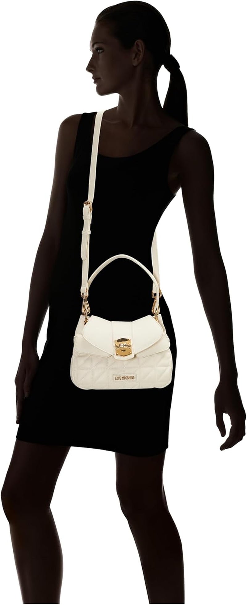 Love Moschino damesschoudertas, boter Naty Shop damestassen