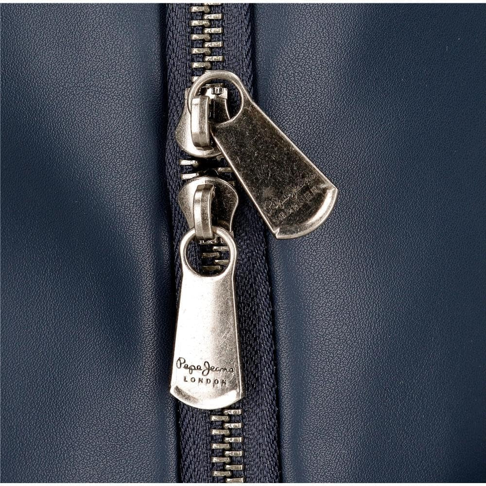 Pepe Jeans Celine reistas, blauw, 40 x 25 x 20 cm, polyester, met details van kunstleer, 20 l, van Joumma Bags, blauw, reistas, bagage en reisbenodigdheden Naty Shop