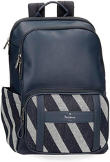 Pepe Jeans Celine reistas, blauw, 40 x 25 x 20 cm, polyester, met kunstleerdetails, 20 L, van Joumma Bags, blauw, reistas, bagage en reisbenodigdheden Naty Shop rugzak