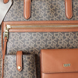 DKNY Zyon Messenger-draagtas voor dames, mokka/karamel, damestassen in één maat Naty Shop