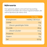 Gekonfijte gember in stukjes 1 kg | Gedehydrateerde gedroogde vruchten Geglazuurde gemberschijfjes | Gesneden gekonfijte gember | Gezoete gedroogde bladeren | IDEAAL voor recepten | Vegetariërs en veganisten. Naty Shop gedehydrateerde producten
