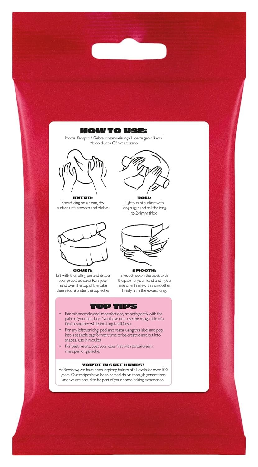 Gips Fondant voor taart Regalice Suikerpasta, klaar om te rollen 250g ROZE Suikerpasta Naty Shop