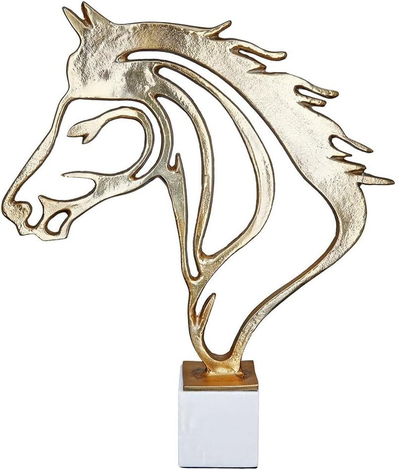 GILDE Deko große Figur Skulptur XXL - zilveren decoratieve sculptuur van aluminium kleur: zilver - woonkamerdecoratie jubileumcadeau hoogte 114 cm Beeldjes en sculpturen Naty Shop Gold Hoogte 44,5 cm