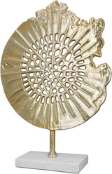 GILDE Deko große Figur Skulptur XXL - zilveren decoratieve sculptuur van aluminium kleur: zilver - woonkamerdecoratie jubileumcadeau hoogte 114 cm Beeldjes en sculpturen Naty Shop Gold Hoogte 51 cm