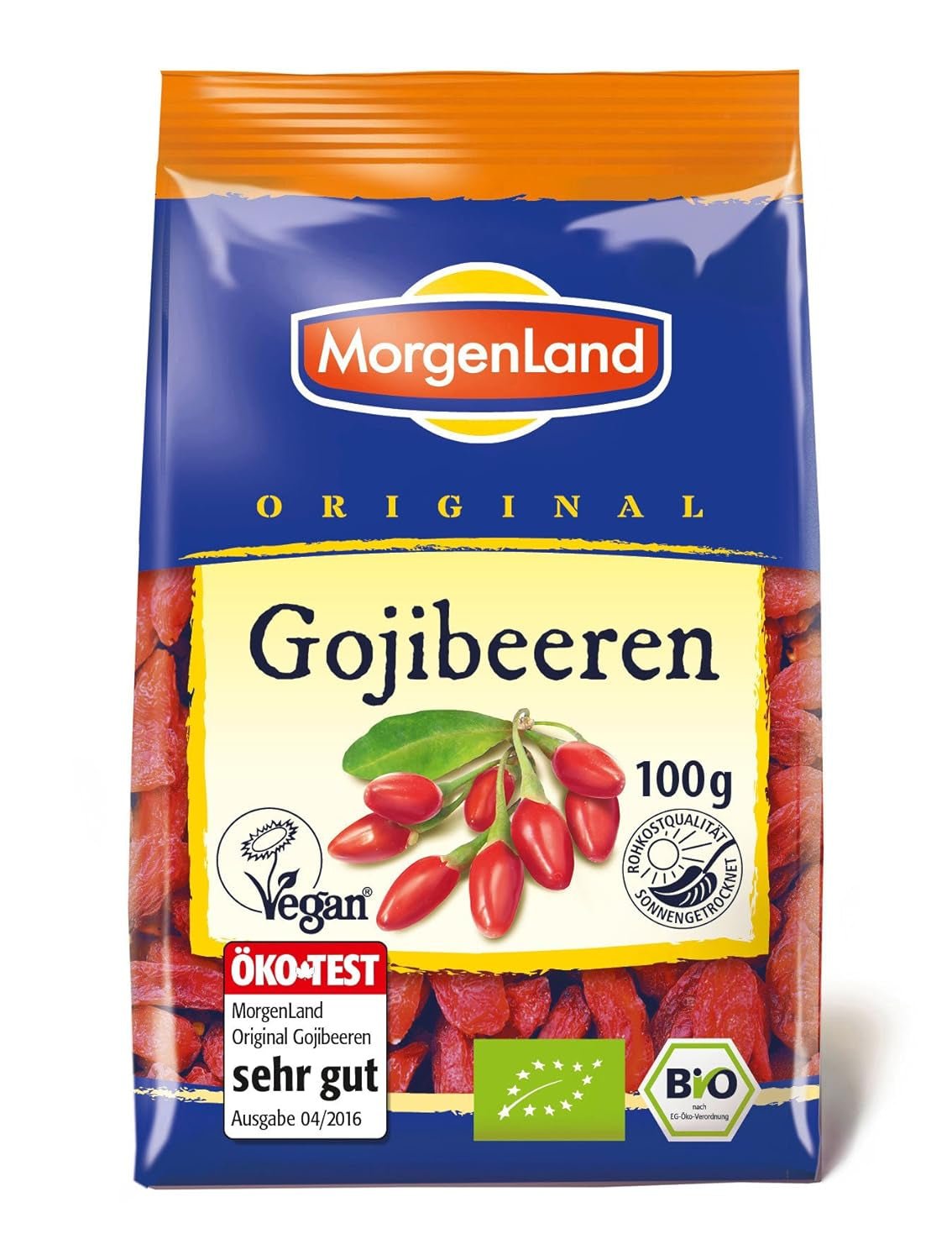 Gojibessen 100g biologisch gedroogd fruit, 1 pakje (1 x 100g) Gedroogde producten Mijn winkel Gojibessen