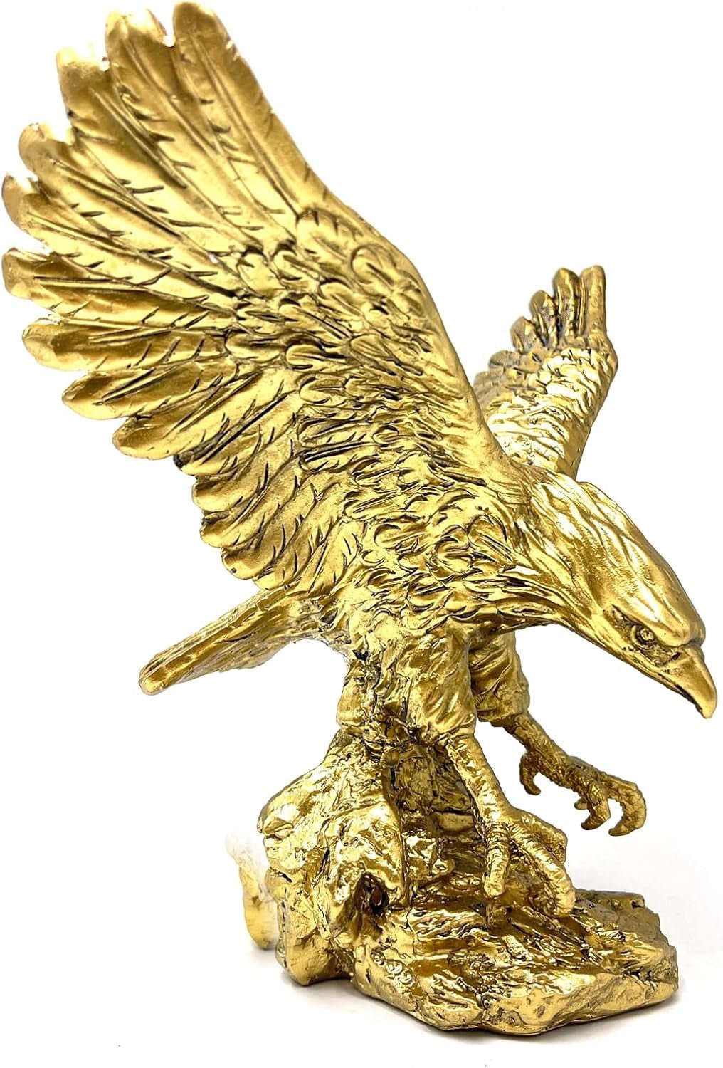 Steenarend Hars Ornamenten Standbeeld, Steenarend Sculptuur Modern Thuiskantoor Beeldje Decor Desktop Decoratie (Gouden 1) Beeldjes en sculpturen Naty Shop