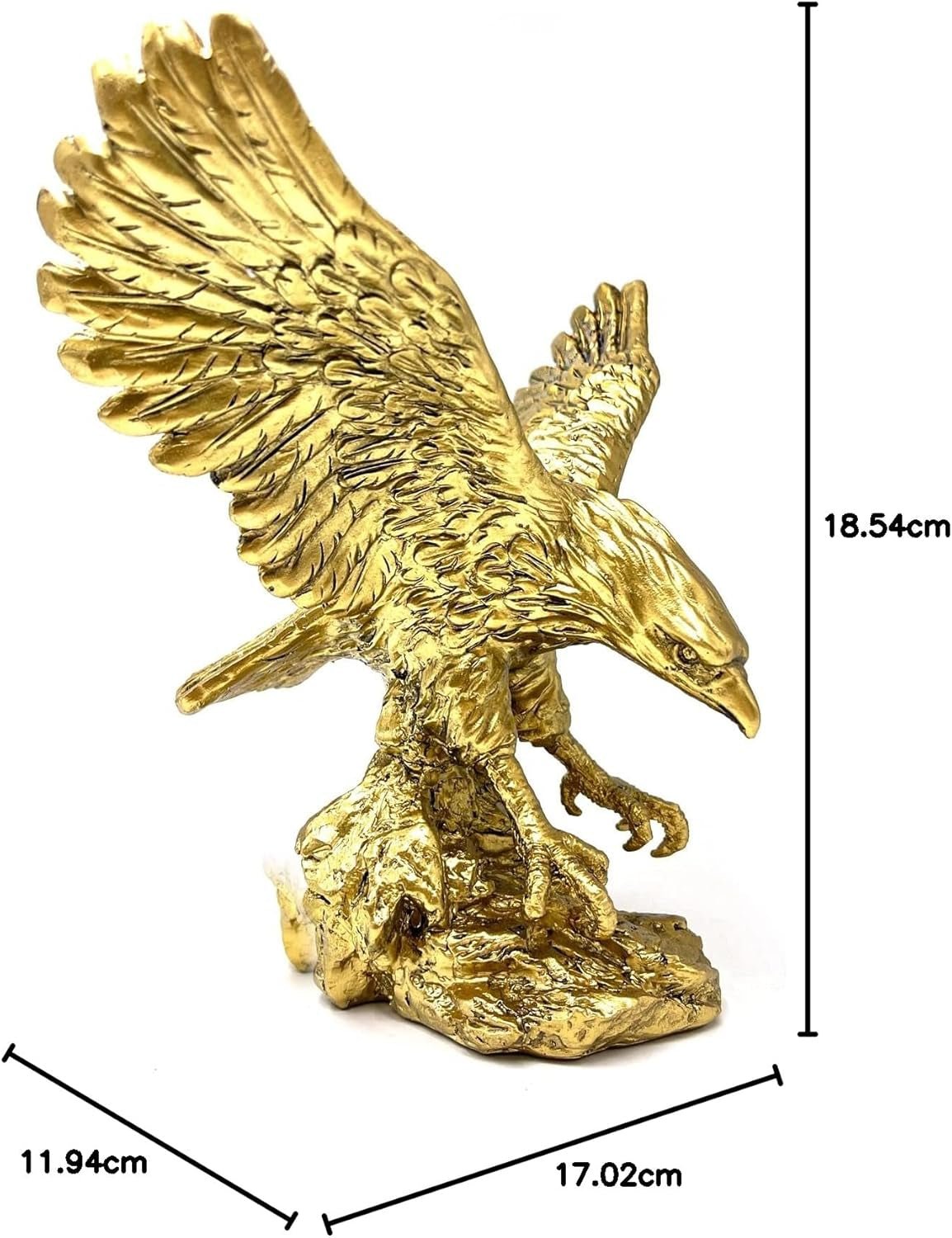 Steenarend Hars Ornamenten Standbeeld, Steenarend Sculptuur Modern Thuiskantoor Beeldje Decor Desktop Decoratie (Gouden 1) Beeldjes en sculpturen Naty Shop