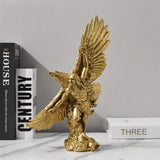 Steenarend Hars Ornamenten Standbeeld, Steenarend Sculptuur Modern Thuiskantoor Beeldje Decor Desktop Decoratie (Gouden 1) Beeldjes en sculpturen Naty Shop Goud 3