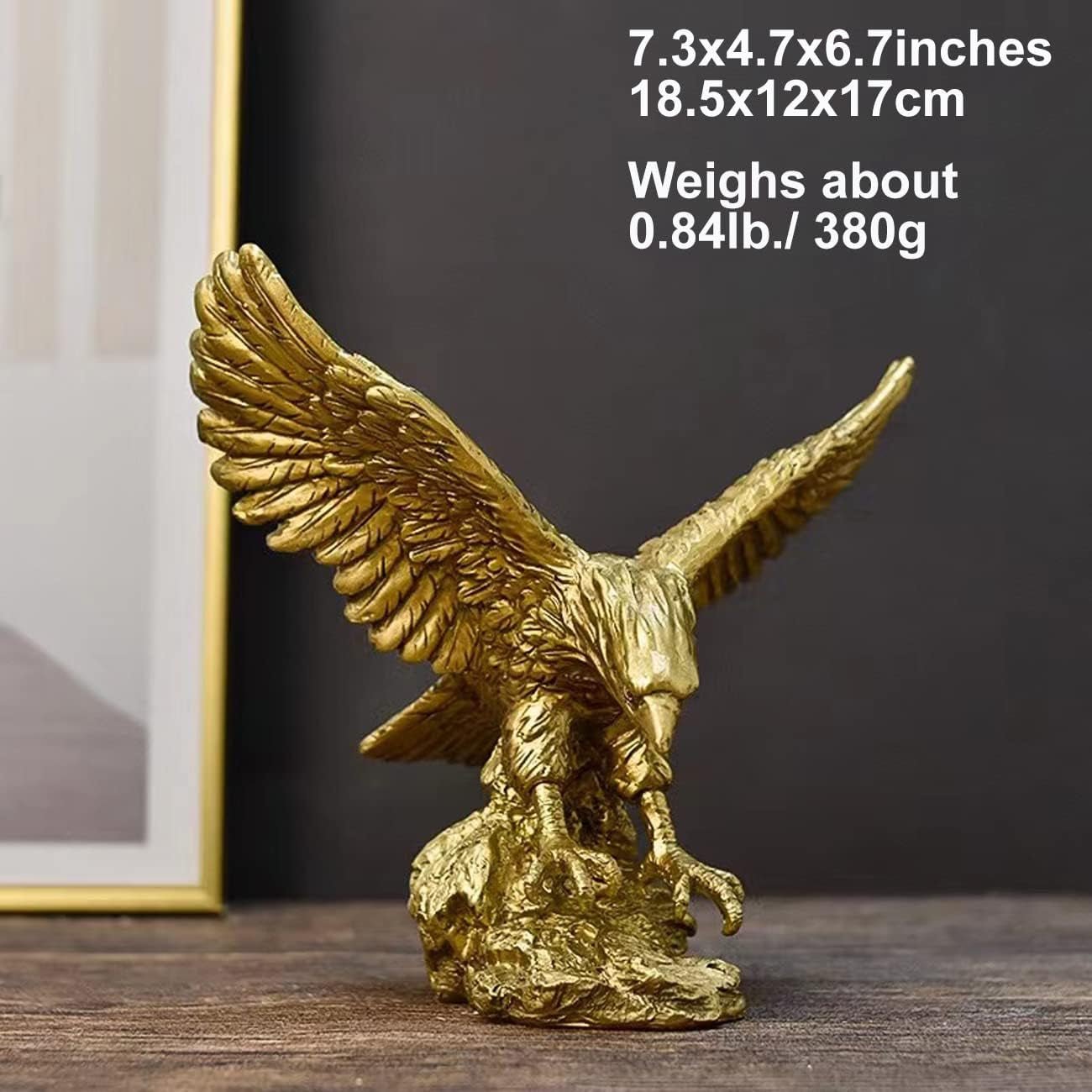 Steenarend Hars Ornamenten Standbeeld, Steenarend Sculptuur Modern Thuiskantoor Beeldje Decor Desktop Decoratie (Gouden 1) Beeldjes en sculpturen Naty Shop