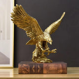 Steenarend Hars Ornamenten Standbeeld, Steenarend Sculptuur Modern Thuiskantoor Beeldje Decor Desktop Decoratie (Gouden 1) Beeldjes en sculpturen Naty Shop Goud