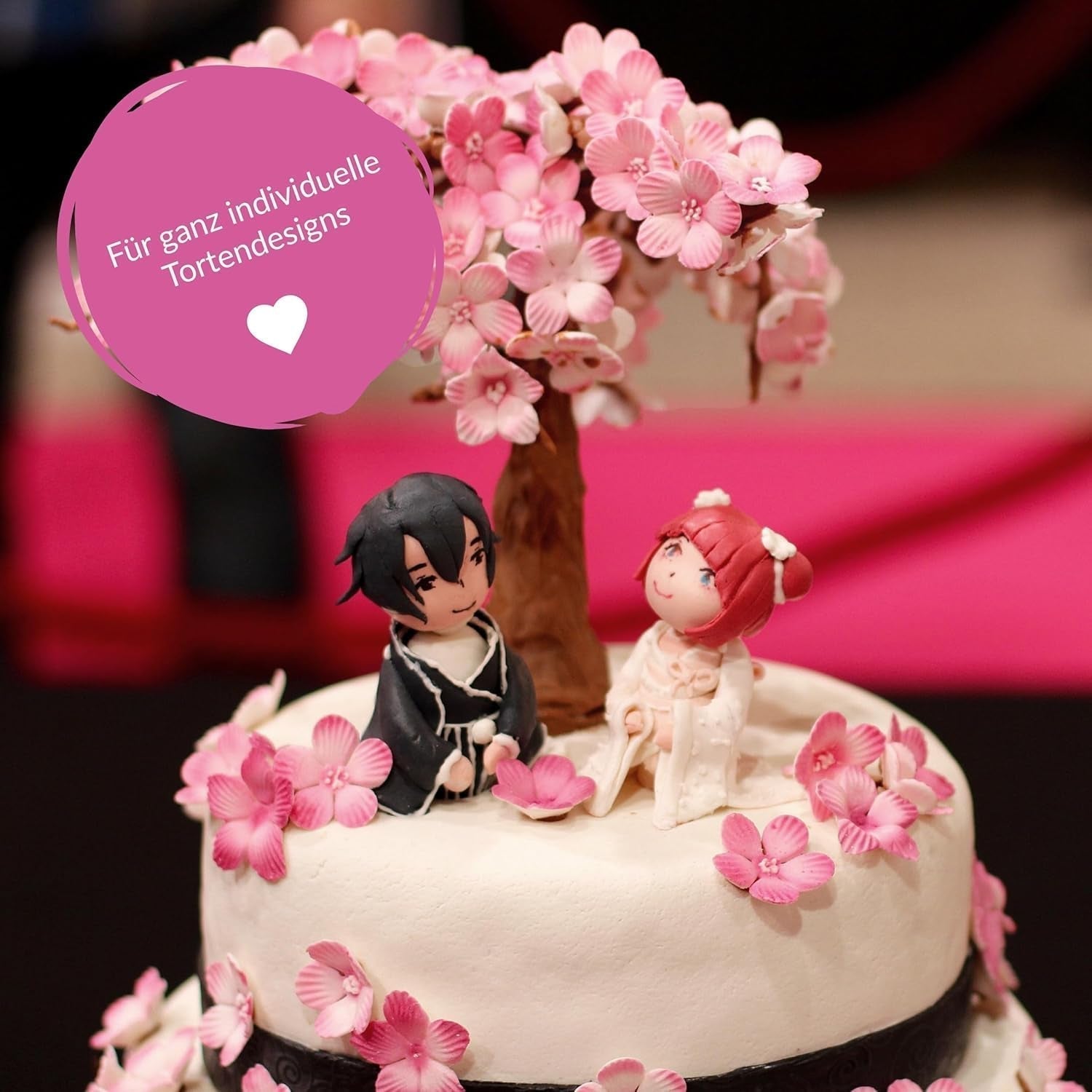 GoodBake zwarte fondant 500g, rolfondant voor het bekleden, vormen, decoreren van taarten, figuren, suikerbloemen en meer, palmolievrij, veganistisch, glutenvrij Suikerpasta Naty Shop