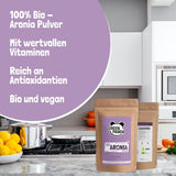 GREEN PANDA® biologisch appelbespoeder uit Oostenrijk | fijngemalen gedroogde appelbessen | biologische appelbessen zonder toevoegingen | regionaal alternatief voor acaipoeder en gojibessen | 500g Naty Shop gedehydrateerde producten