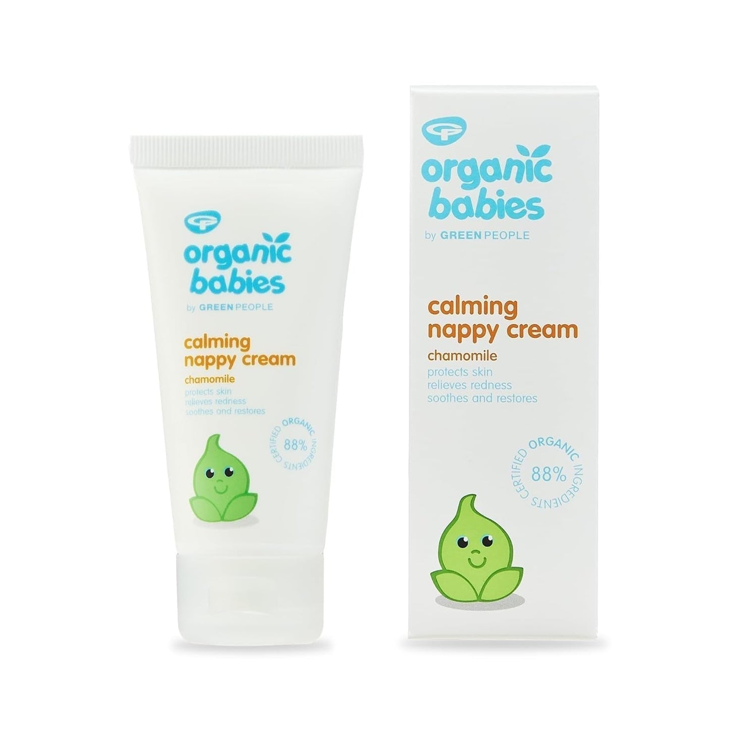 Green People - Biologische Babyluier Verzachtende Crème - Natuurlijk en organisch zinkoxide - Eczeemvriendelijk - Vrij van parabenen, 50 ml Kinderen - Bad- en huidverzorging Naty Shop Standaardtitel