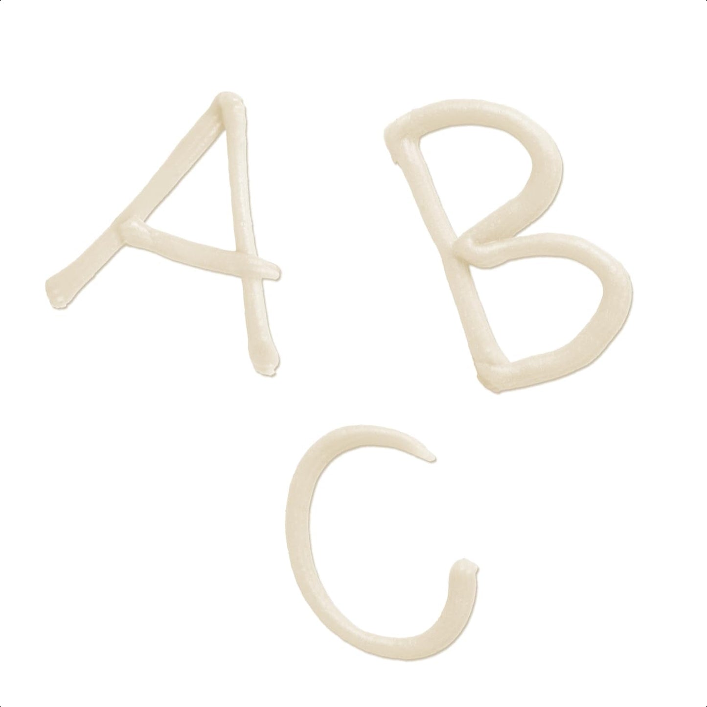 Günthart BackDecor 25 g WITTE suikerletters voor elk dessert in witte suikerkleur voor prachtige letters en designs, 1 pakje (25 g) Suikerpasta Naty Shop