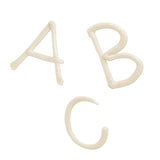 Günthart BackDecor 25 g WITTE suikerletters voor elk dessert in witte suikerkleur voor prachtige letters en designs, 1 pakje (25 g) Suikerpasta Naty Shop