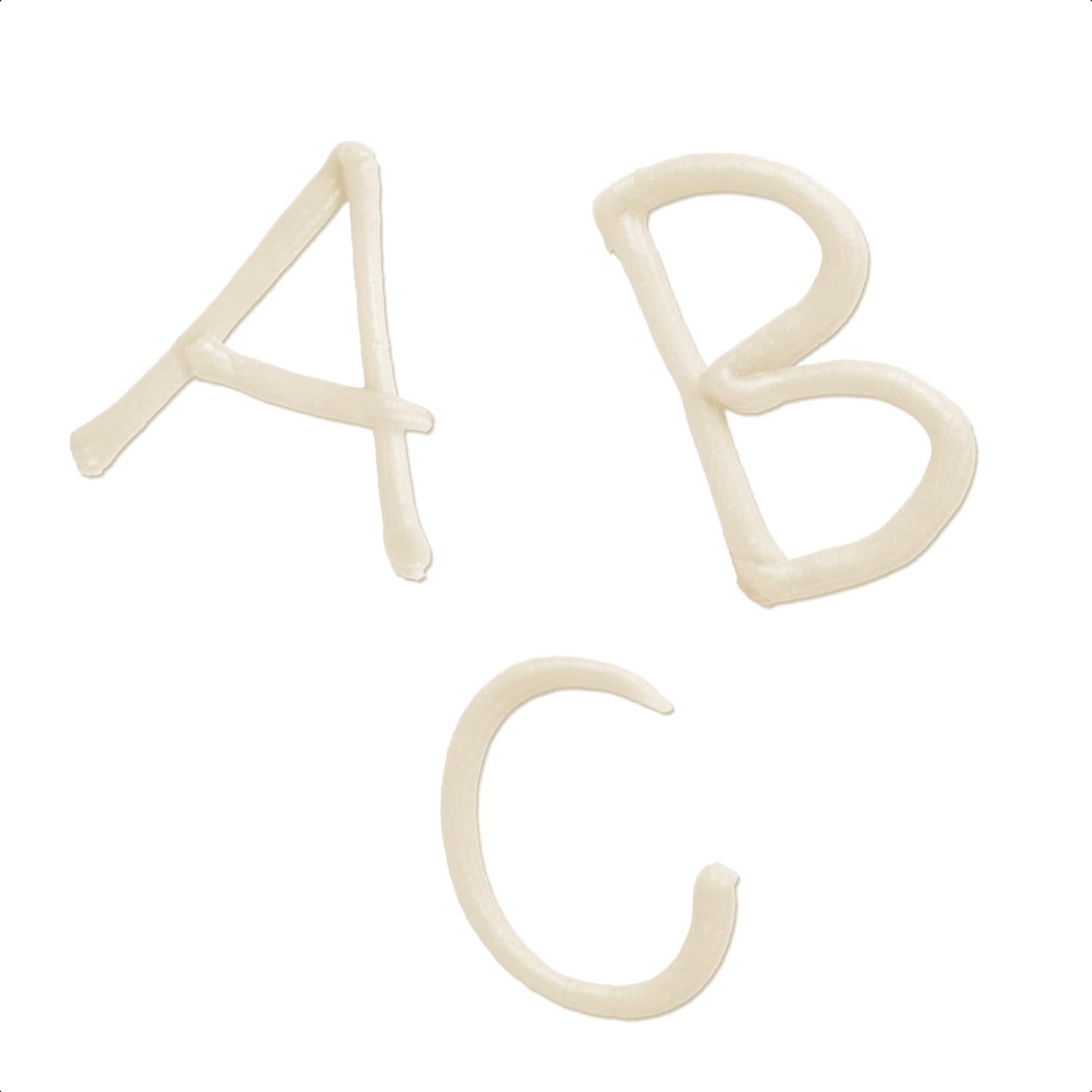 Günthart BackDecor 25 g WITTE suikerletters voor elk dessert in witte suikerkleur voor prachtige letters en designs, 1 pakje (25 g) Suikerpasta Naty Shop