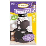 Günthart BackDecor 250 Groene Fondant 100% Veganistisch Palmolievrij Scheurbestendig om taarten en gebak te bedekken Geschikt voor het modelleren 1 Pak (1 x 250g) Naty Shop Suikerpasta 250G (1 Pak) Zwart