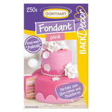 Günthart BackDecor 250 Groene Fondant 100% Veganistisch Palmolievrij Scheurbestendig om taarten en gebak te bedekken Geschikt voor het modelleren 1 Pak (1 x 250g) Naty Shop Suikerpasta 250G (1 Pak) Roze