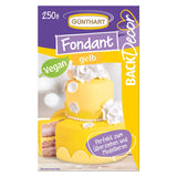 Günthart BackDecor 250 Groen Fondant 100% Veganistisch Palmolievrij Scheurbestendig om taarten en gebak te bedekken Geschikt voor het modelleren 1 Pak (1 x 250g) Naty Shop Suikerpasta 250G (1 Pak) Geel