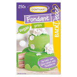 Günthart BackDecor 250 fondantgroen, 100% veganistisch, palmolievrij, scheurvast om taarten en gebak te bedekken, geschikt voor modellering, 1 pakje (1 x 250 g) Naty Shop suikerpasta 250 G (1 pakje) Groeten