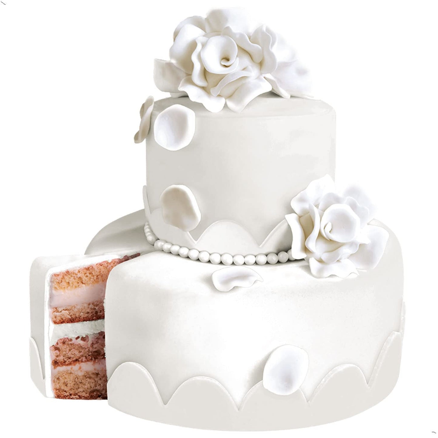 Günthart BackDecor 250 g witte fondant, 100% veganistisch, palmolievrij, scheurbestendig voor het bedekken van taarten en gebak, geschikt voor het modelleren, verpakking van 2 (1 x 250 g) Naty Shop suikerpasta