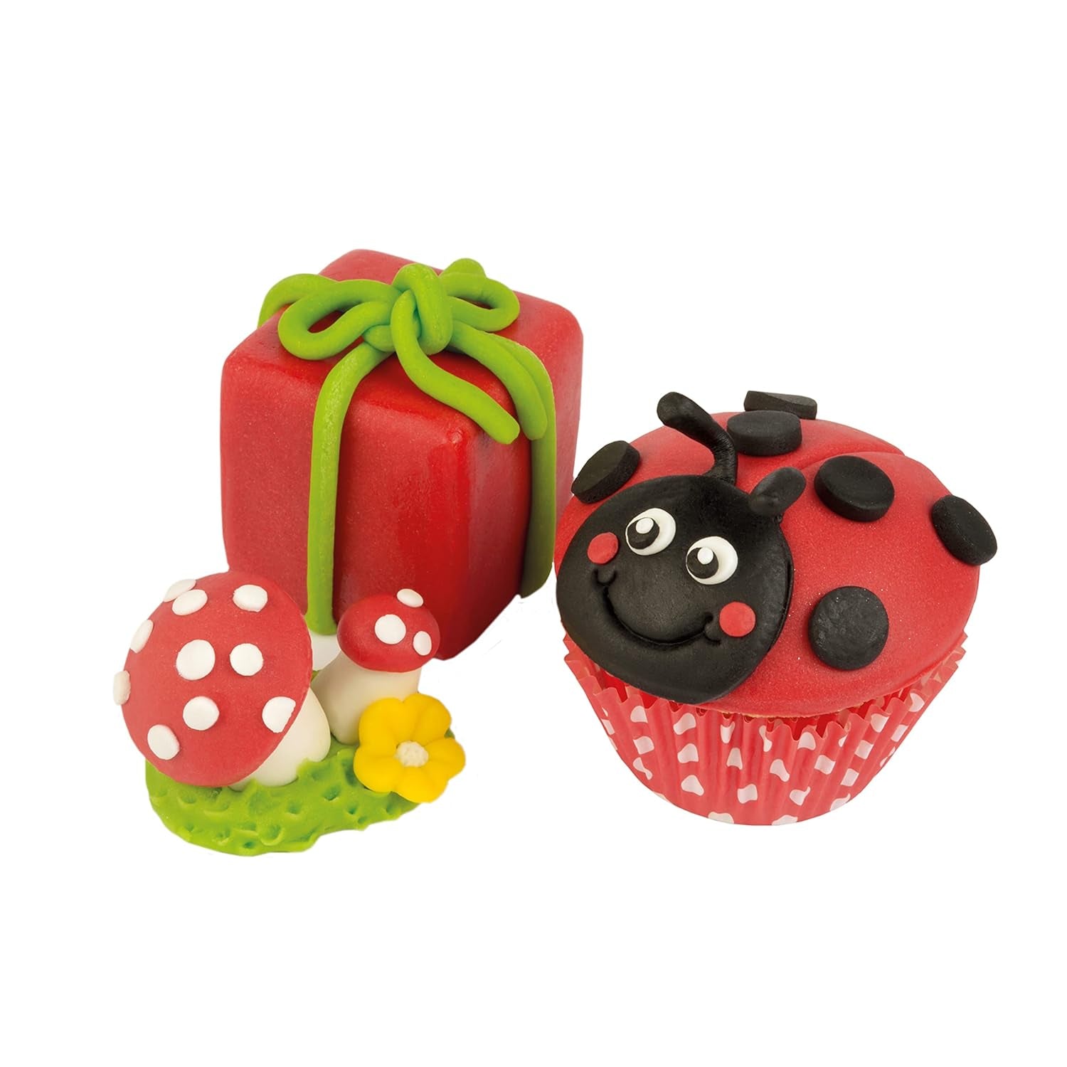 Günthart BackDecor 250 g rode fondant, palmolievrij, scheurbestendig voor het bedekken van taarten en gebak, geschikt voor modelleren, 2 stuks (1 x 250 g) Suikerpasta Naty Shop