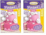 Günthart BackDecor fondant roze | superieure kwaliteit | klaar voor gebruik | zonder palmolie | scheurbestendig | voor het coaten van taarten en gebak | geschikt voor modelbouw | verpakking van 2 (1 x 250 g) Naty Shop suikerpasta roze 250 g (verpakking van 2)
