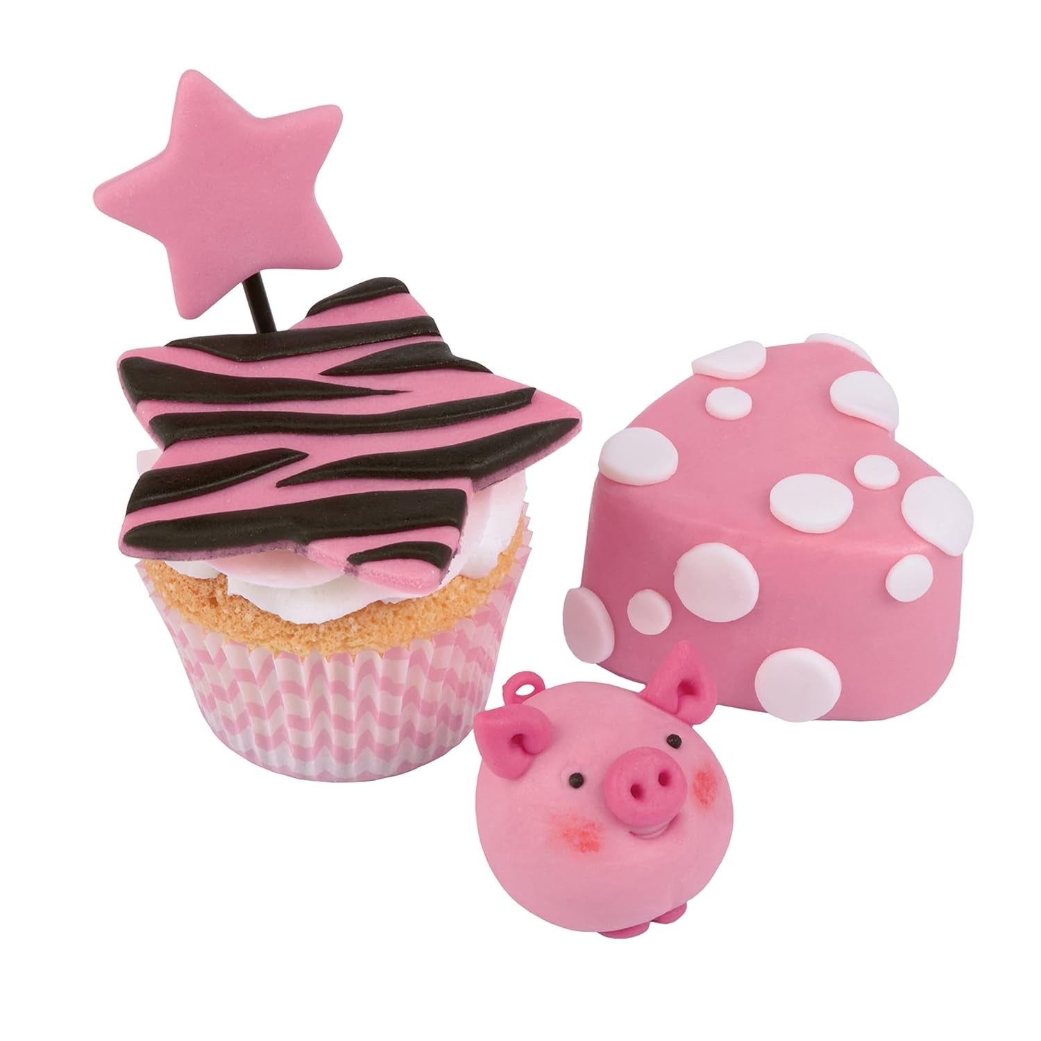 Günthart BackDecor fondant roze | superieure kwaliteit | klaar voor gebruik | zonder palmolie | scheurbestendig | voor het coaten van taarten en gebak | geschikt voor modelbouw | pakje van 2 (1 x 250 g) Naty Shop suikerpasta