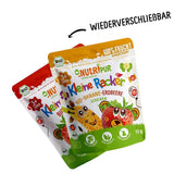 Biologische fruitsnacks voor kinderen: 6x15g biologische gevriesdroogde aardbeien - Gevriesdroogd fruit - Gedroogd fruit - Kleine boefjes van NutriPur Gedroogde producten Naty Shop