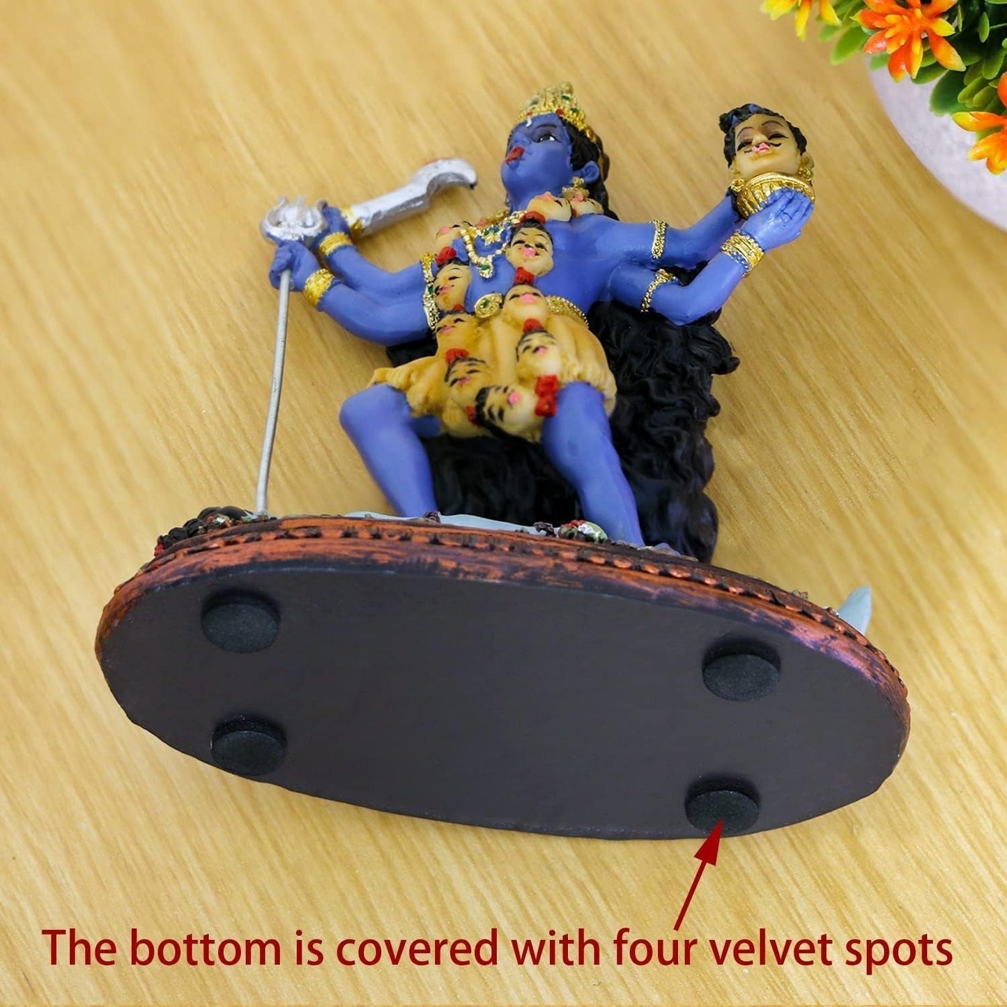 Hindoe-god Kali Ma-standbeeld, India-godin Kali Bhavatarini Destroyer-standbeeld Decoratieve Hindoe-godin van tijd en dood Beeldje Murti Diwali Pooja Geschenken Thuiskantoor Tempel Mandir Altaar Puja-artikelen Beeldjes en sculpturen Naty Shop