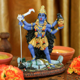 Hindoe-god Kali Ma-standbeeld, India-godin Kali Bhavatarini Destroyer-standbeeld Decoratieve Hindoe-godin van tijd en dood Beeldje Murti Diwali Pooja Geschenken Thuiskantoor Tempel Mandir Altaar Puja-artikelen Beeldjes en sculpturen Naty Shop