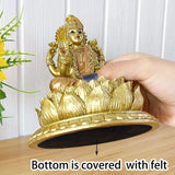 Hindoegodin Laxmi Lotus Sculptuur - Indiase God Lord Lakshmi Puja Standbeeld - India Murti Idol Beeldjes Pooja Item Diwali Geschenken Beeldjes en Sculpturen Naty Shop
