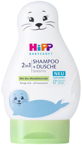 HiPP Babysanft 2in1 Shampoo + Douche, verpakking van 6 (6 x 200 ml) Kinderen - Bad en Huidverzorging Naty Shop Standaard titel