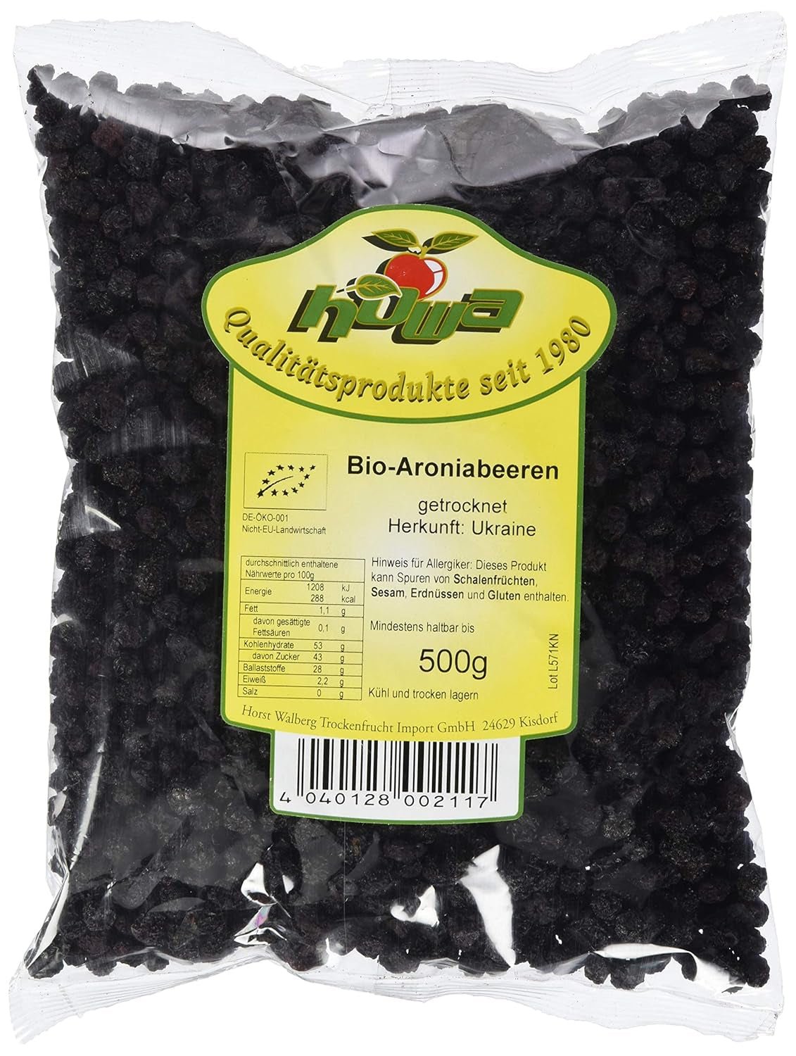 HOWA biologische appelbes, 500 g Naty Shop gedroogde producten 500 G (1 verpakking) 1