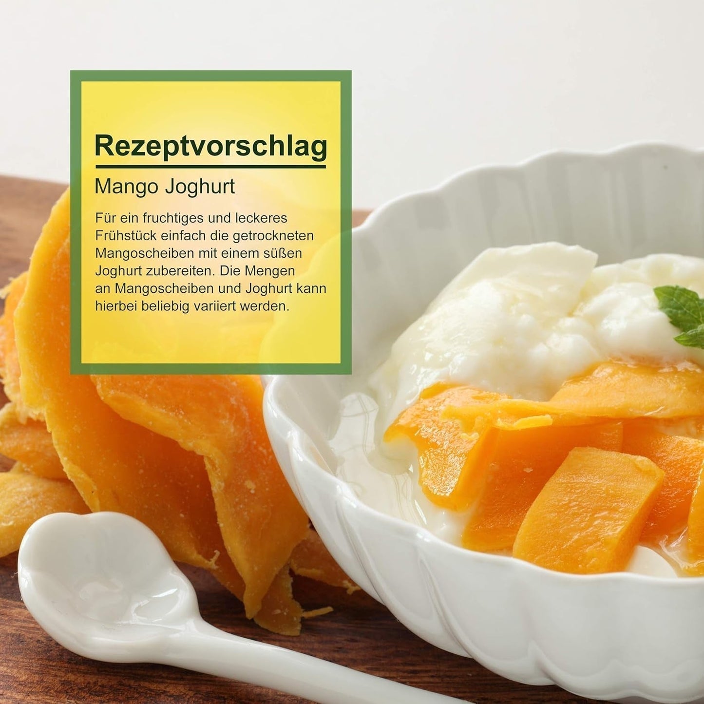 Howa gedroogde mango - gedroogd fruit in biologische kwaliteit, natuurlijk en ongezwaveld - ideaal om te koken, bakken of als gezond tussendoortje - mangoschijfjes - suikervrij - 1000 g Naty Shop gedehydrateerde producten