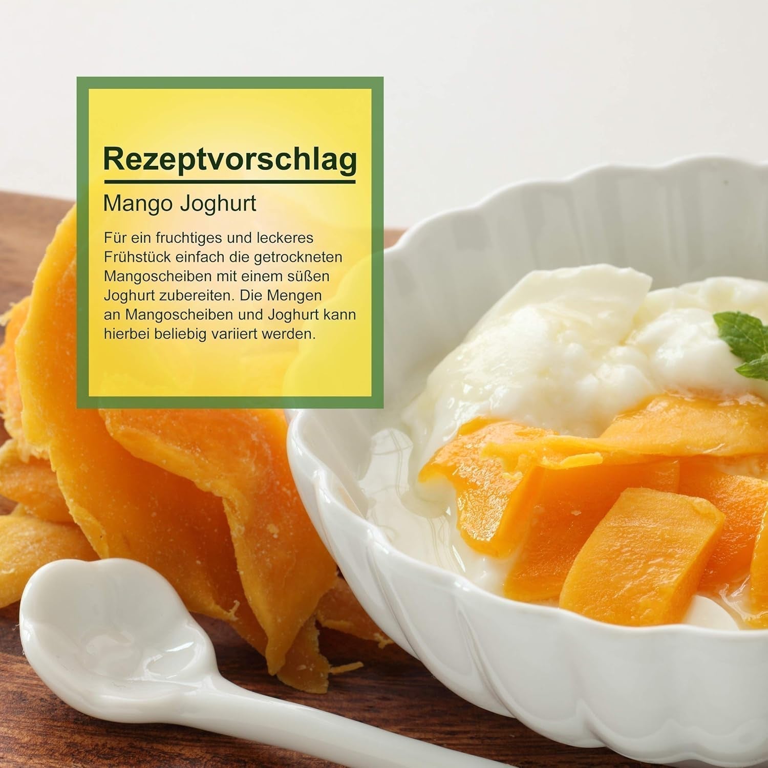 Howa gedroogde mango - gedroogd fruit in biologische kwaliteit, natuurlijk en ongezwaveld - ideaal om te koken, bakken of als gezond tussendoortje - mangoschijfjes - suikervrij - 1000 g Naty Shop gedehydrateerde producten