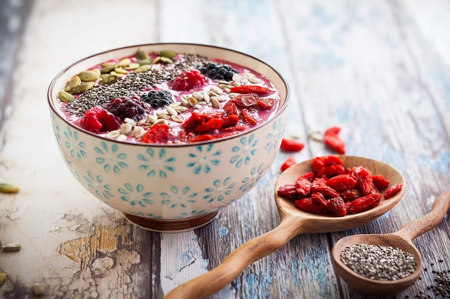 Howa Premium Goji-bessen 1 KG droog - onbehandeld, natuurlijk - superfood uit Azië - ideaal om te koken, bakken of als gezond tussendoortje - Goji-bessen 1000 g Gedroogde producten Naty Shop
